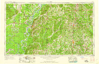 Natchez Mississippi Historical topographic map, 1:250000 scale, 1 X 2 Degree, Year 1959