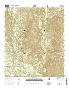 Neely Mississippi Current topographic map, 1:24000 scale, 7.5 X 7.5 Minute, Year 2015