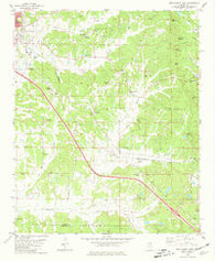 New Albany East Mississippi Historical topographic map, 1:24000 scale, 7.5 X 7.5 Minute, Year 1980
