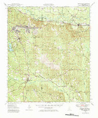 New Augusta Mississippi Historical topographic map, 1:62500 scale, 15 X 15 Minute, Year 1947