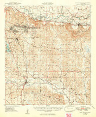 New Augusta Mississippi Historical topographic map, 1:62500 scale, 15 X 15 Minute, Year 1949