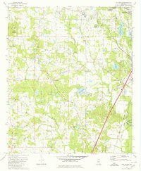 New Byram Mississippi Historical topographic map, 1:24000 scale, 7.5 X 7.5 Minute, Year 1980