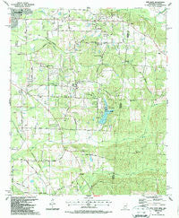 New Hope Mississippi Historical topographic map, 1:24000 scale, 7.5 X 7.5 Minute, Year 1987