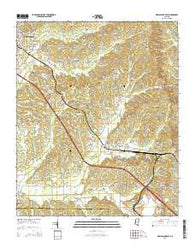New Albany East Mississippi Current topographic map, 1:24000 scale, 7.5 X 7.5 Minute, Year 2015