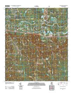 New Augusta Mississippi Historical topographic map, 1:24000 scale, 7.5 X 7.5 Minute, Year 2012