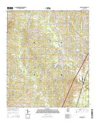 New Byram Mississippi Current topographic map, 1:24000 scale, 7.5 X 7.5 Minute, Year 2015