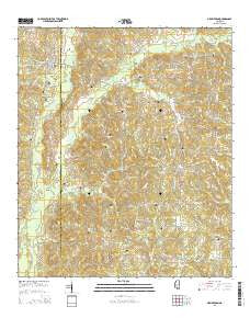 New Hebron Mississippi Current topographic map, 1:24000 scale, 7.5 X 7.5 Minute, Year 2015