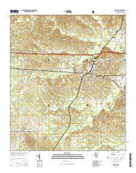 Newton Mississippi Current topographic map, 1:24000 scale, 7.5 X 7.5 Minute, Year 2015