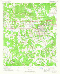 Newton Mississippi Historical topographic map, 1:24000 scale, 7.5 X 7.5 Minute, Year 1966