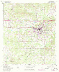 Newton Mississippi Historical topographic map, 1:24000 scale, 7.5 X 7.5 Minute, Year 1966