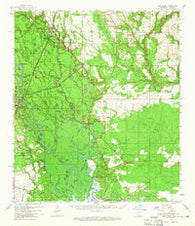 Nicholson Mississippi Historical topographic map, 1:62500 scale, 15 X 15 Minute, Year 1959