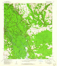Nicholson Mississippi Historical topographic map, 1:62500 scale, 15 X 15 Minute, Year 1959