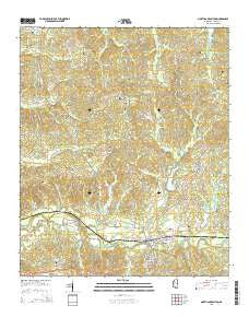 North Carrollton Mississippi Current topographic map, 1:24000 scale, 7.5 X 7.5 Minute, Year 2015