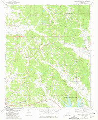 Northeast Pontotoc Mississippi Historical topographic map, 1:24000 scale, 7.5 X 7.5 Minute, Year 1980