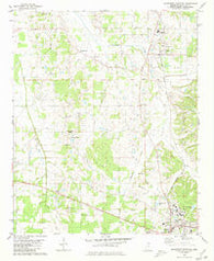 Northwest Pontotoc Mississippi Historical topographic map, 1:24000 scale, 7.5 X 7.5 Minute, Year 1980