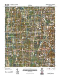 Northwest Pontotoc Mississippi Historical topographic map, 1:24000 scale, 7.5 X 7.5 Minute, Year 2012