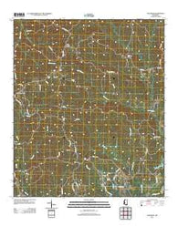 Oak Ridge Mississippi Historical topographic map, 1:24000 scale, 7.5 X 7.5 Minute, Year 2012