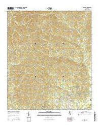 Oak Ridge Mississippi Current topographic map, 1:24000 scale, 7.5 X 7.5 Minute, Year 2015