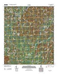 Oak Vale Mississippi Historical topographic map, 1:24000 scale, 7.5 X 7.5 Minute, Year 2012