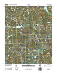 Oakland Mississippi Historical topographic map, 1:24000 scale, 7.5 X 7.5 Minute, Year 2012