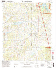 Oakland Mississippi Historical topographic map, 1:24000 scale, 7.5 X 7.5 Minute, Year 2000