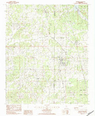 Oakland Mississippi Historical topographic map, 1:24000 scale, 7.5 X 7.5 Minute, Year 1983