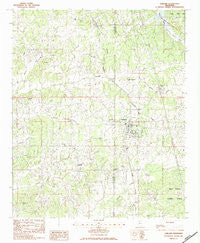 Oakland Mississippi Historical topographic map, 1:24000 scale, 7.5 X 7.5 Minute, Year 1983