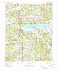 Oakland Mississippi Historical topographic map, 1:62500 scale, 15 X 15 Minute, Year 1954
