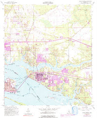 Ocean Springs Mississippi Historical topographic map, 1:24000 scale, 7.5 X 7.5 Minute, Year 1954