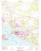 Ocean Springs Mississippi Historical topographic map, 1:24000 scale, 7.5 X 7.5 Minute, Year 1954