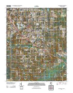 Olive Branch Mississippi Historical topographic map, 1:24000 scale, 7.5 X 7.5 Minute, Year 2012