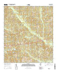 Oloh Mississippi Current topographic map, 1:24000 scale, 7.5 X 7.5 Minute, Year 2015
