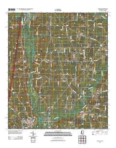 Osyka Mississippi Historical topographic map, 1:24000 scale, 7.5 X 7.5 Minute, Year 2012