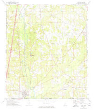 Osyka Mississippi Historical topographic map, 1:24000 scale, 7.5 X 7.5 Minute, Year 1972