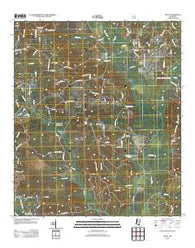 Ovett Mississippi Historical topographic map, 1:24000 scale, 7.5 X 7.5 Minute, Year 2012