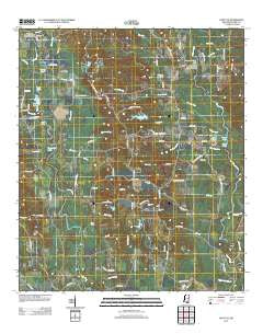 Ovett SE Mississippi Historical topographic map, 1:24000 scale, 7.5 X 7.5 Minute, Year 2012