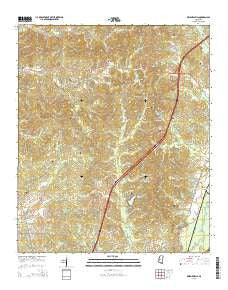 Owens Wells Mississippi Current topographic map, 1:24000 scale, 7.5 X 7.5 Minute, Year 2015