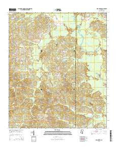 Owl Creek Mississippi Current topographic map, 1:24000 scale, 7.5 X 7.5 Minute, Year 2015