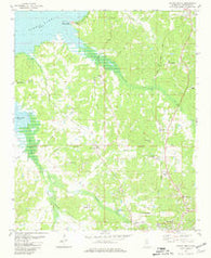 Oxford North Mississippi Historical topographic map, 1:24000 scale, 7.5 X 7.5 Minute, Year 1980