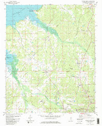Oxford North Mississippi Historical topographic map, 1:24000 scale, 7.5 X 7.5 Minute, Year 1980