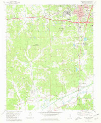 Oxford South Mississippi Historical topographic map, 1:24000 scale, 7.5 X 7.5 Minute, Year 1980