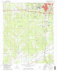 Oxford South Mississippi Historical topographic map, 1:24000 scale, 7.5 X 7.5 Minute, Year 1980