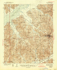 Oxford Mississippi Historical topographic map, 1:62500 scale, 15 X 15 Minute, Year 1943