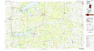 Oxford Mississippi Historical topographic map, 1:100000 scale, 30 X 60 Minute, Year 1984