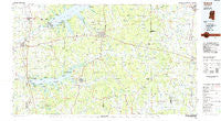 Oxford Mississippi Historical topographic map, 1:100000 scale, 30 X 60 Minute, Year 1984