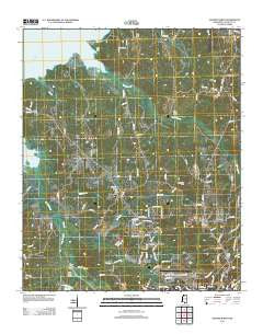 Oxford North Mississippi Historical topographic map, 1:24000 scale, 7.5 X 7.5 Minute, Year 2012