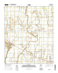 Pace Mississippi Current topographic map, 1:24000 scale, 7.5 X 7.5 Minute, Year 2015