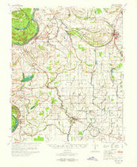 Pace Mississippi Historical topographic map, 1:62500 scale, 15 X 15 Minute, Year 1970