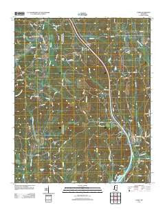 Paden Mississippi Historical topographic map, 1:24000 scale, 7.5 X 7.5 Minute, Year 2012