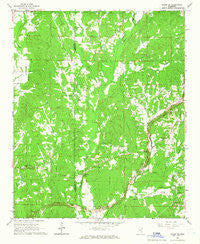 Paden SE Mississippi Historical topographic map, 1:24000 scale, 7.5 X 7.5 Minute, Year 1965